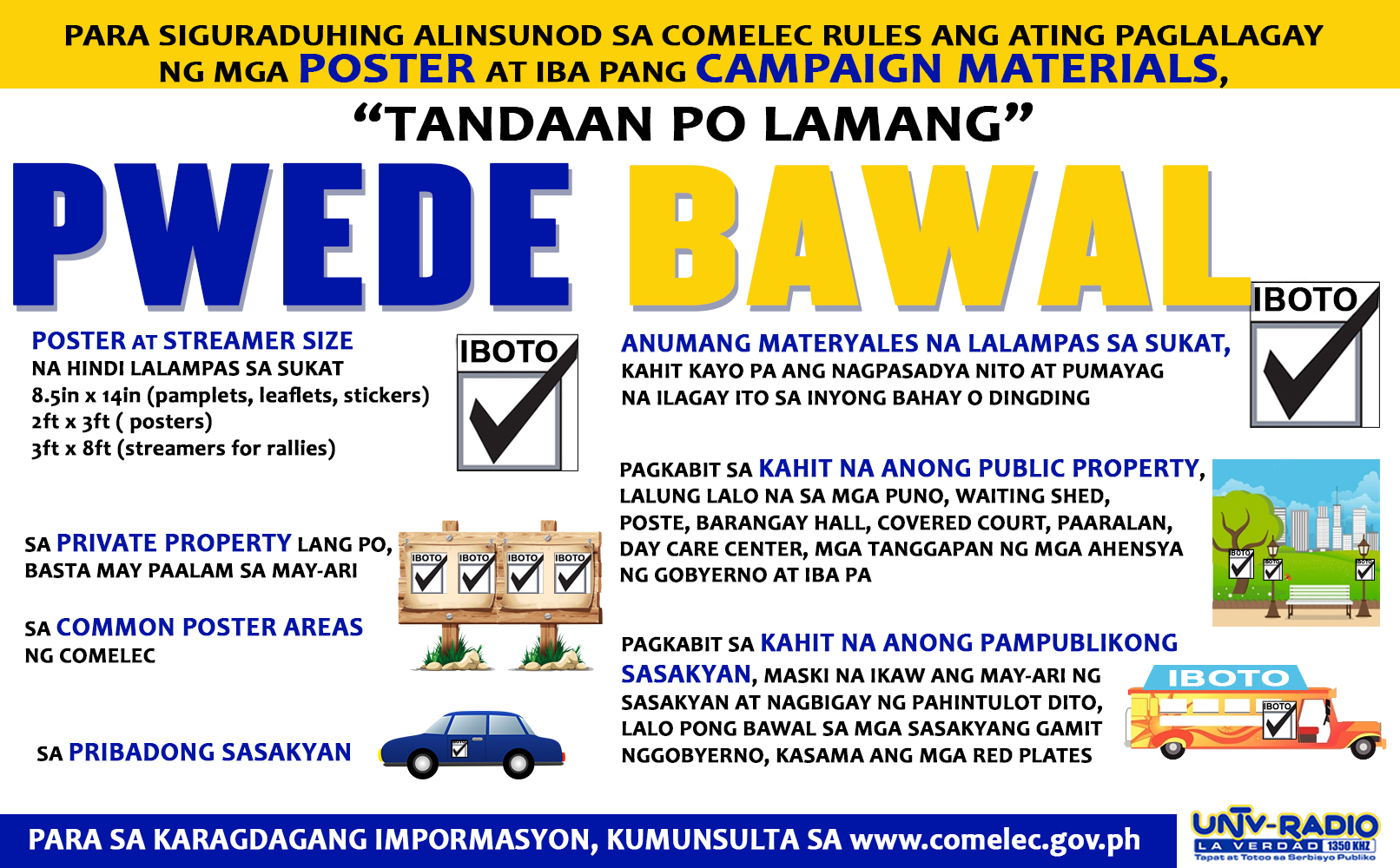 mga-alintuntunin-ng-comelec-sa-paglalagay-ng-mga-poster-at-iba-pang